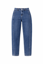 BARREL BELTED JEANS