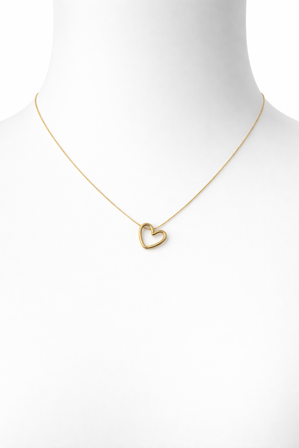 GOLDEN OPEN HEART NECKLACE