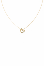 GOLDEN OPEN HEART NECKLACE