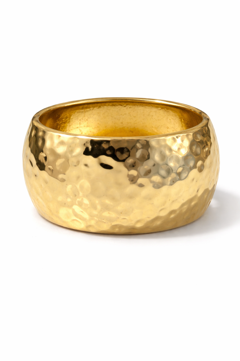 HAMMERED GOLD CUFF BRACELET