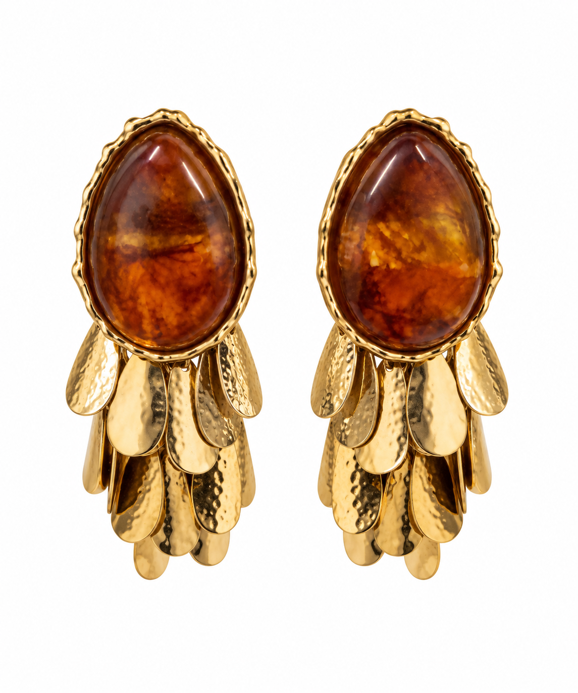 AMBER CASCADE EARRINGS