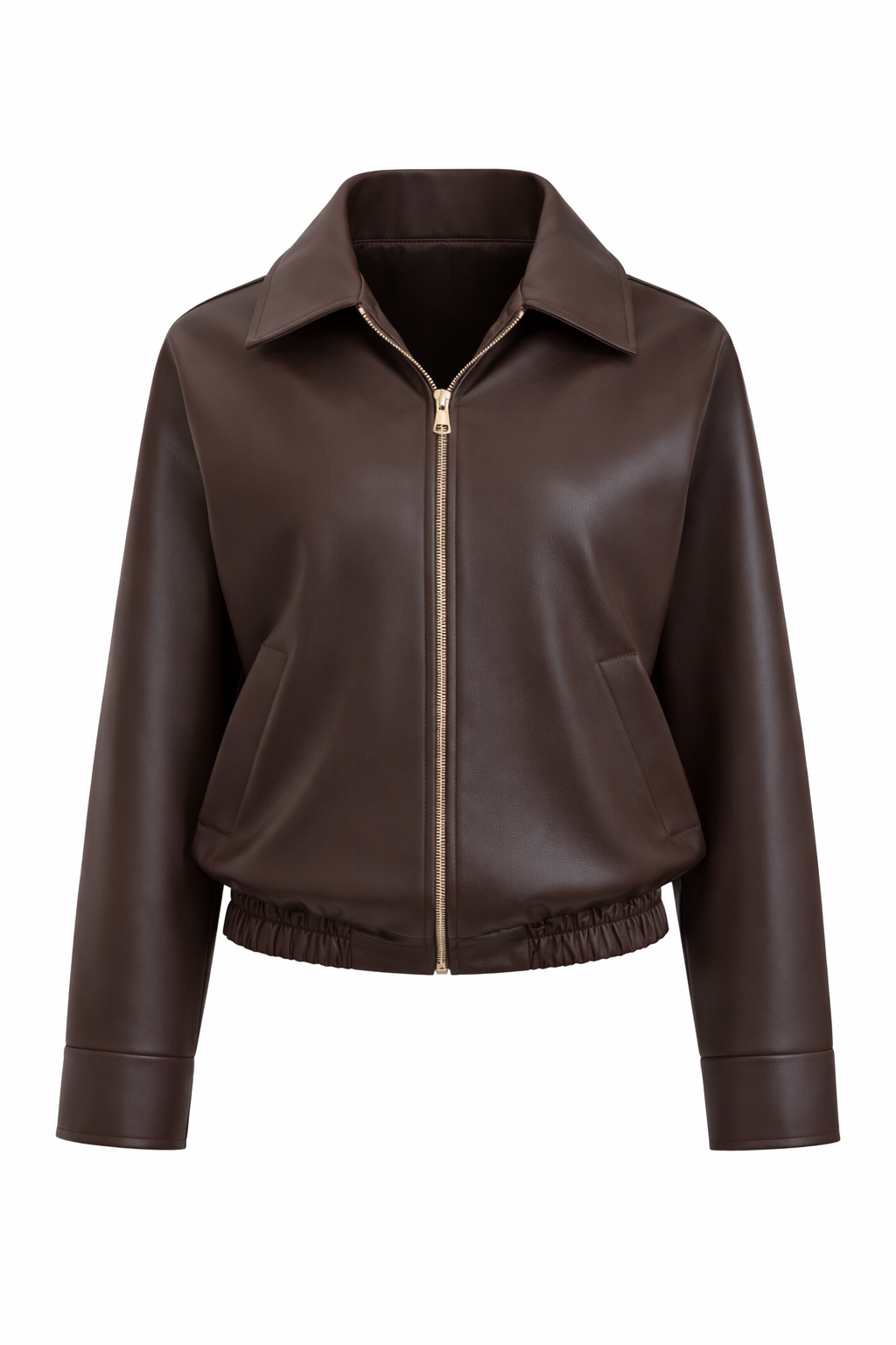 CLASSIC BROWN ZIP JACKET