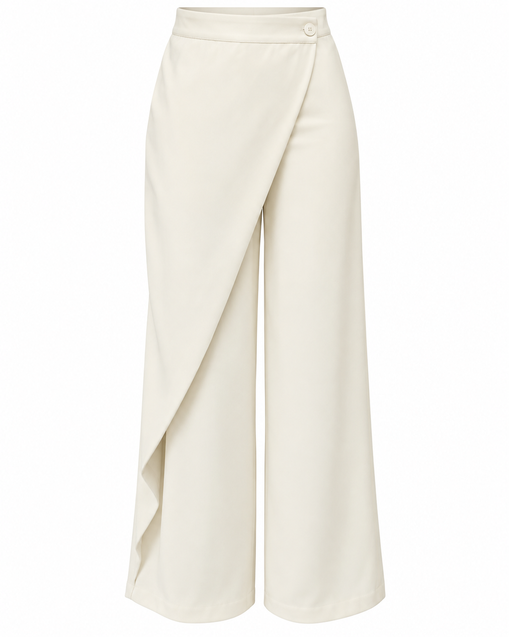 ASYMMETRIC WRAP WIDE LEG PANTS