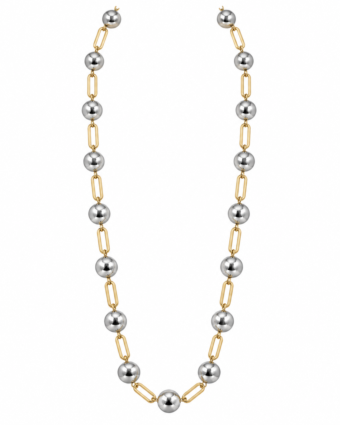 TWO-TONE LINK NECKLACE