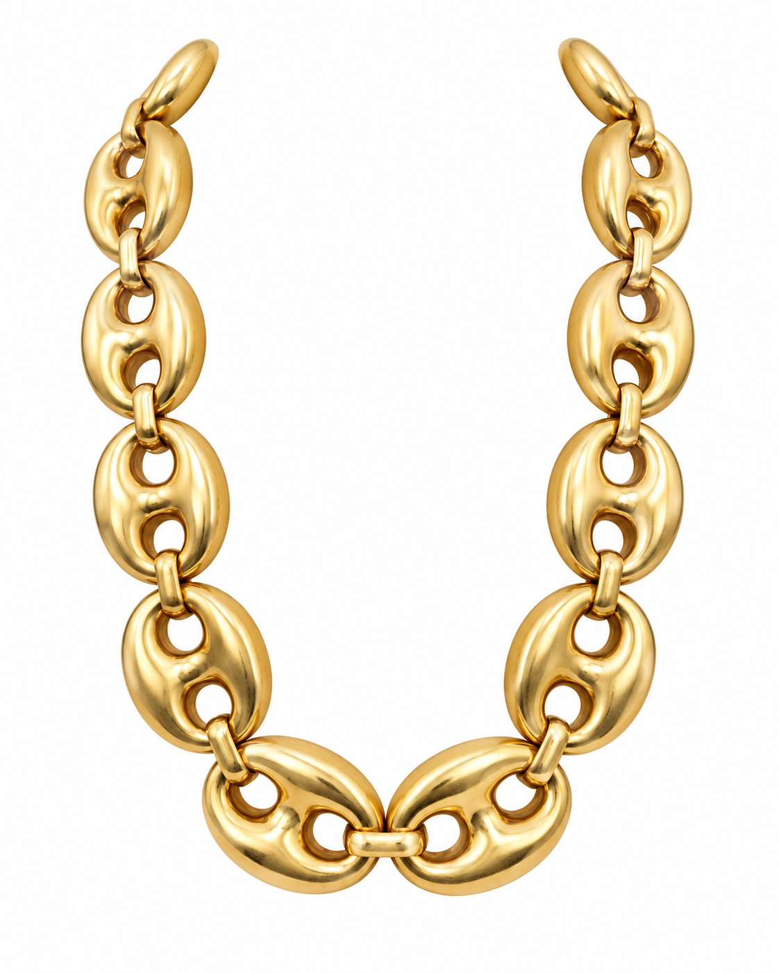 CHUNKY GOLD LINK NECKLACE