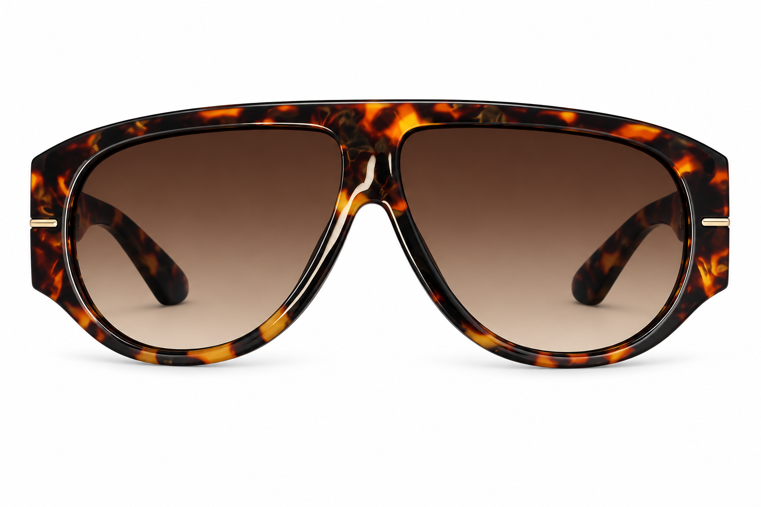 TORTOISE AVIATOR SUNGLASSES