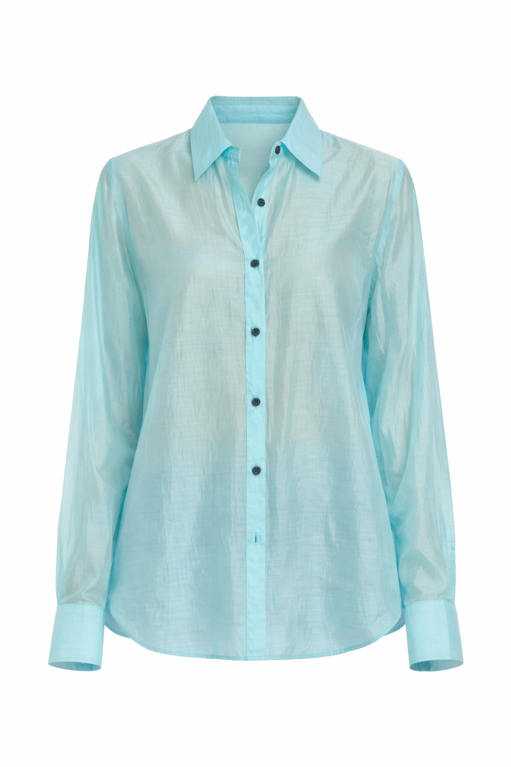 SKY SHEER BUTTON-DOWN SHIRT