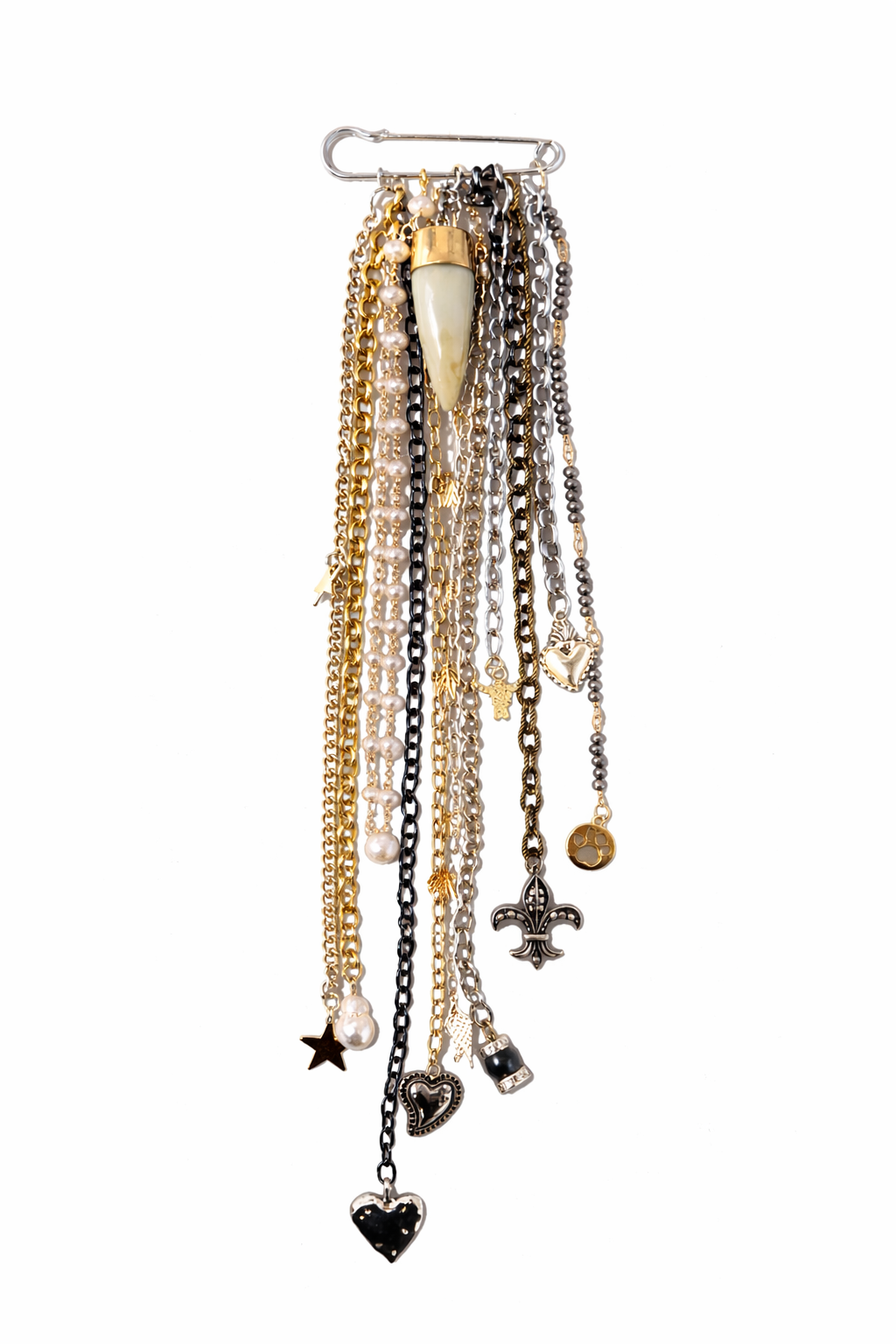 IVORY CHARM STATEMENT PIN