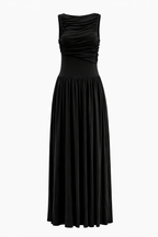 SKY DRAPED MAXI DRESS