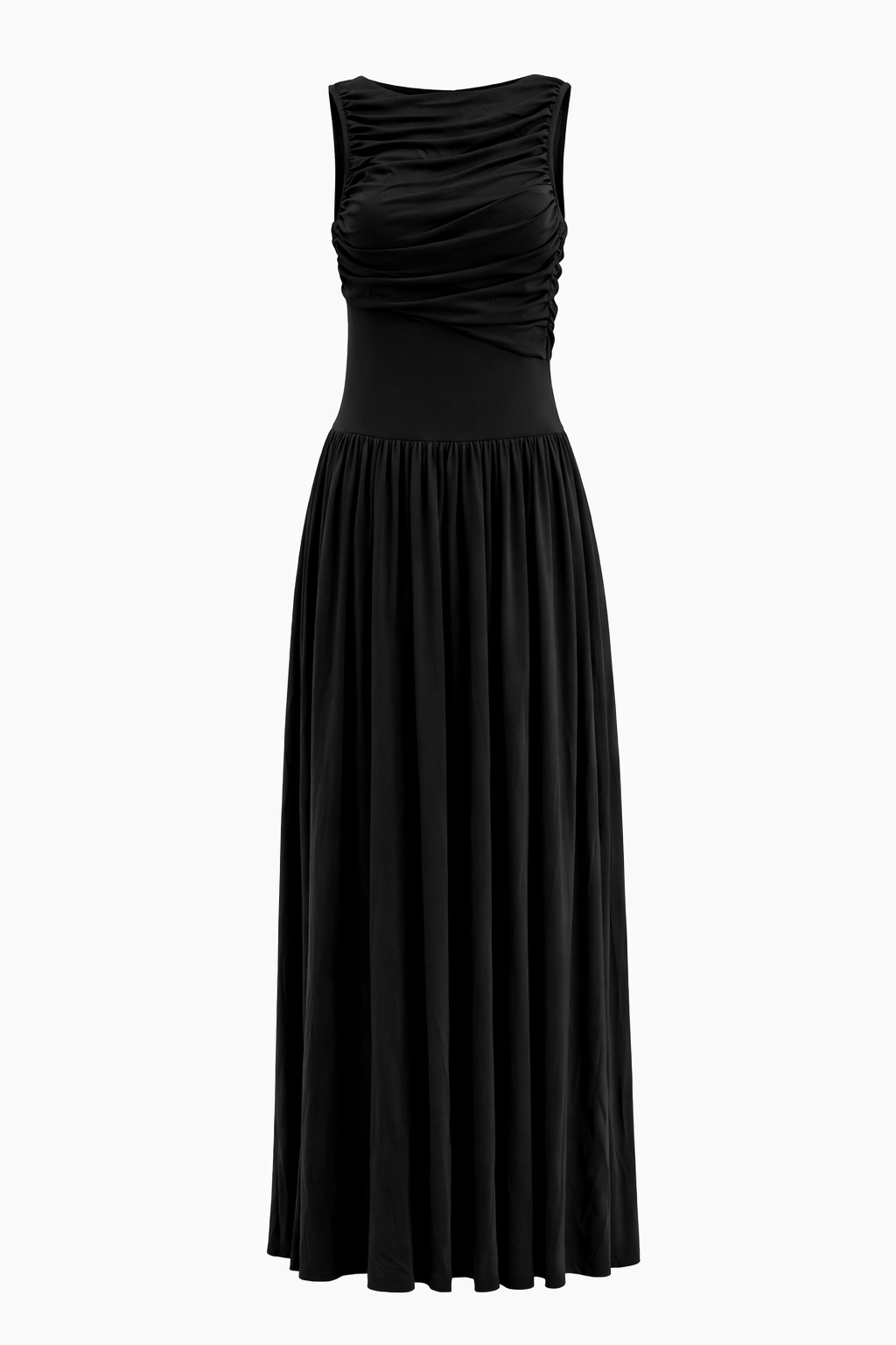 SKY DRAPED MAXI DRESS
