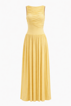 SKY DRAPED MAXI DRESS