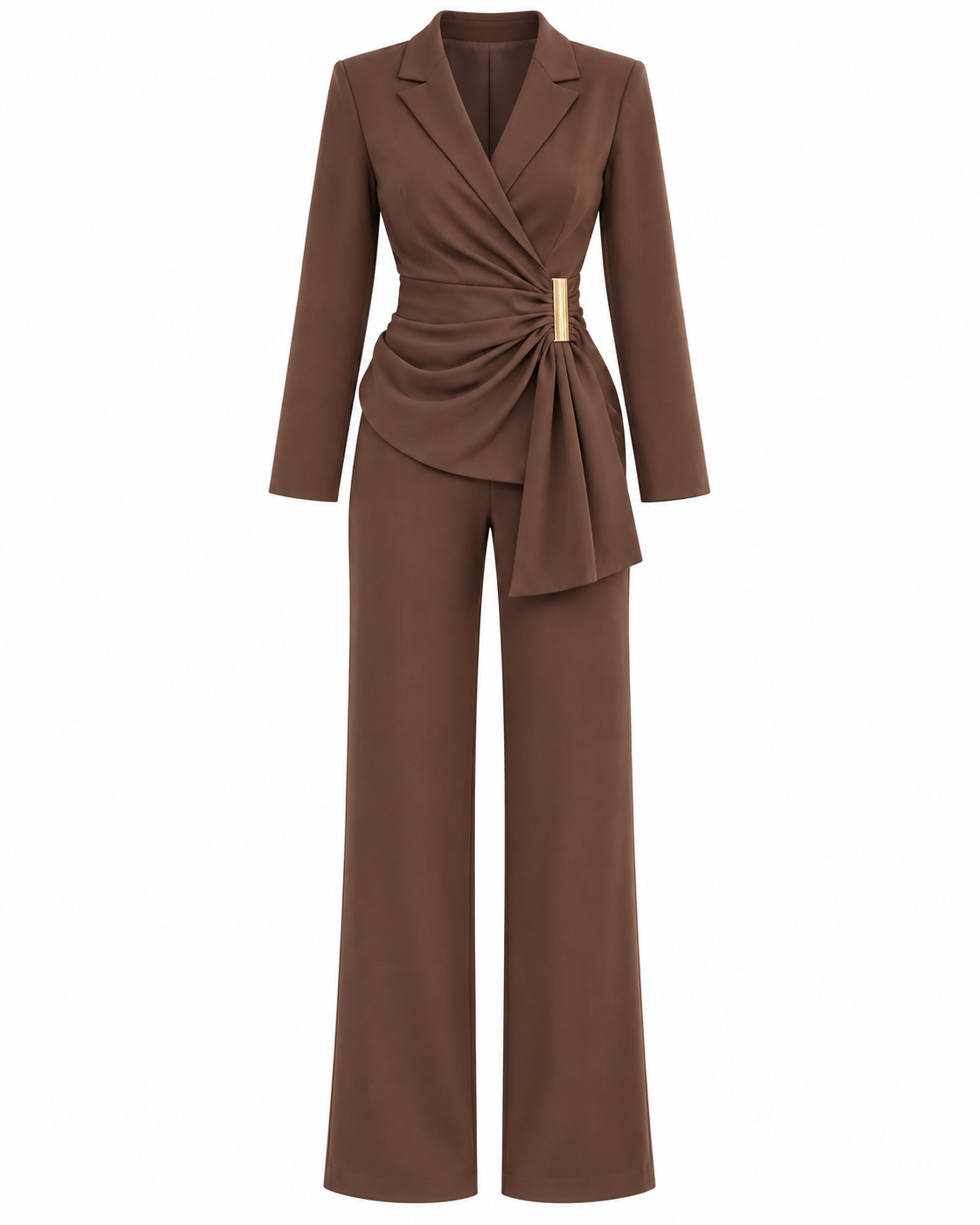 CHOCOLATE DRAPED TWO PIECES SET