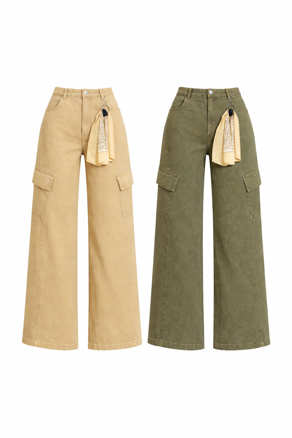 CARGO WIDE LEG PANTS
