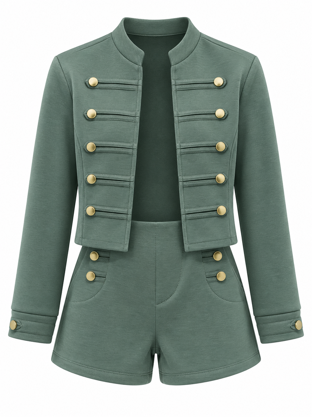 MILITARY CHIC TWO PIECES SET