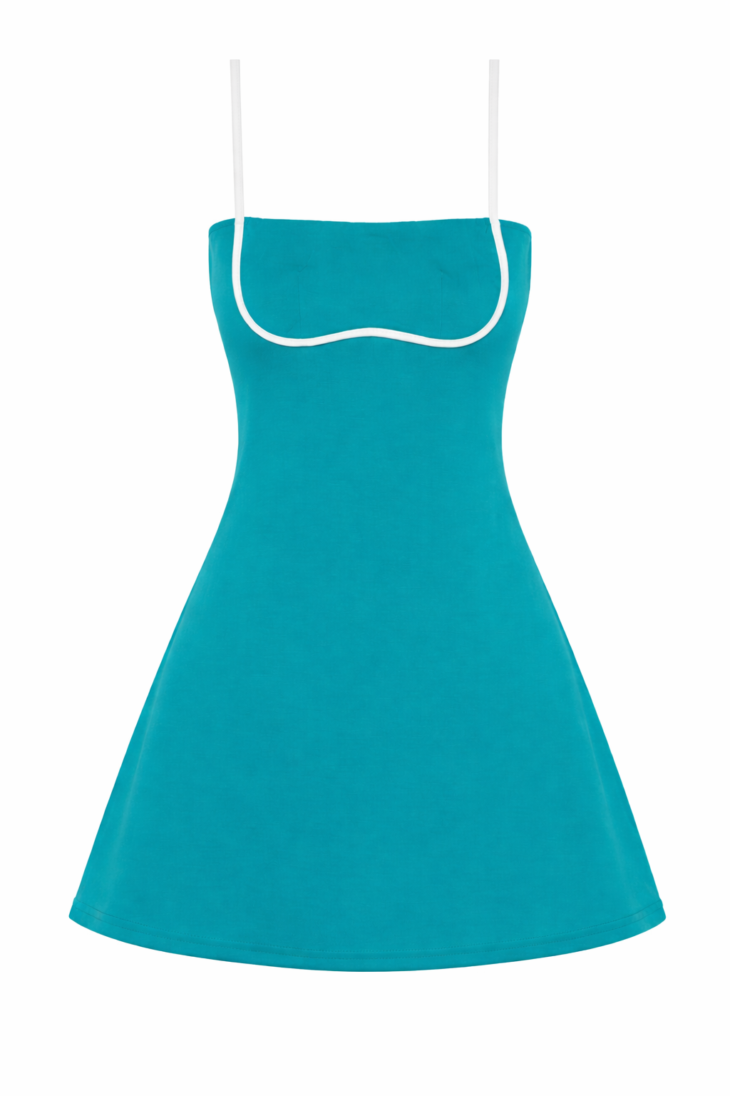 EMERALD CONTRAST MINI DRESS