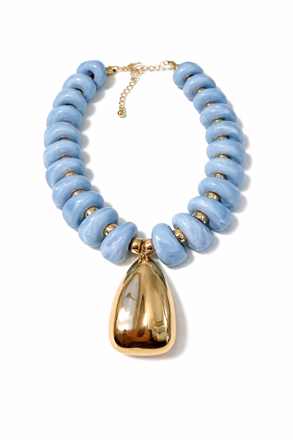 AMBER GOLD STATEMENT NECKLACE