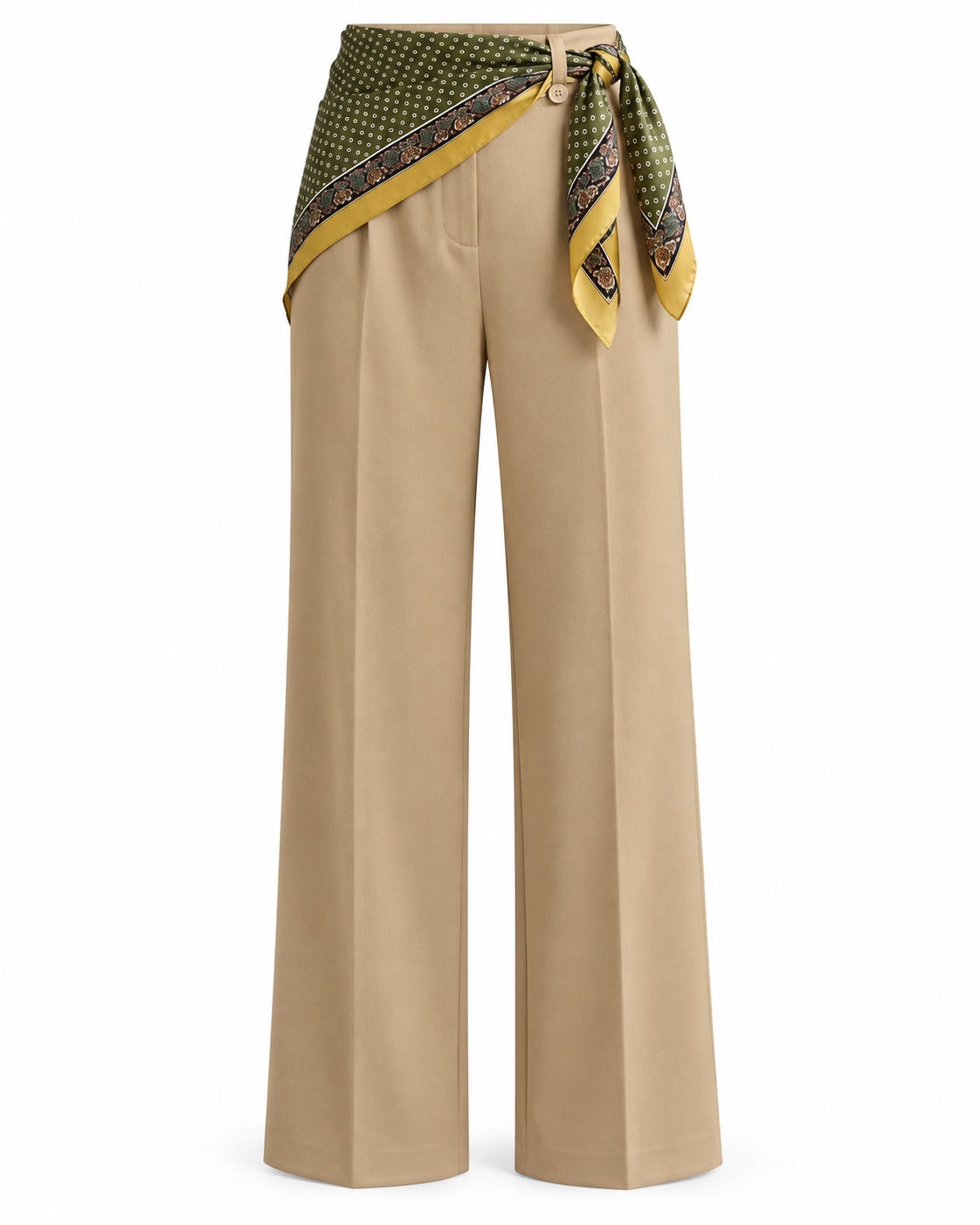 SCARF BELT WIDE-LEG PANT