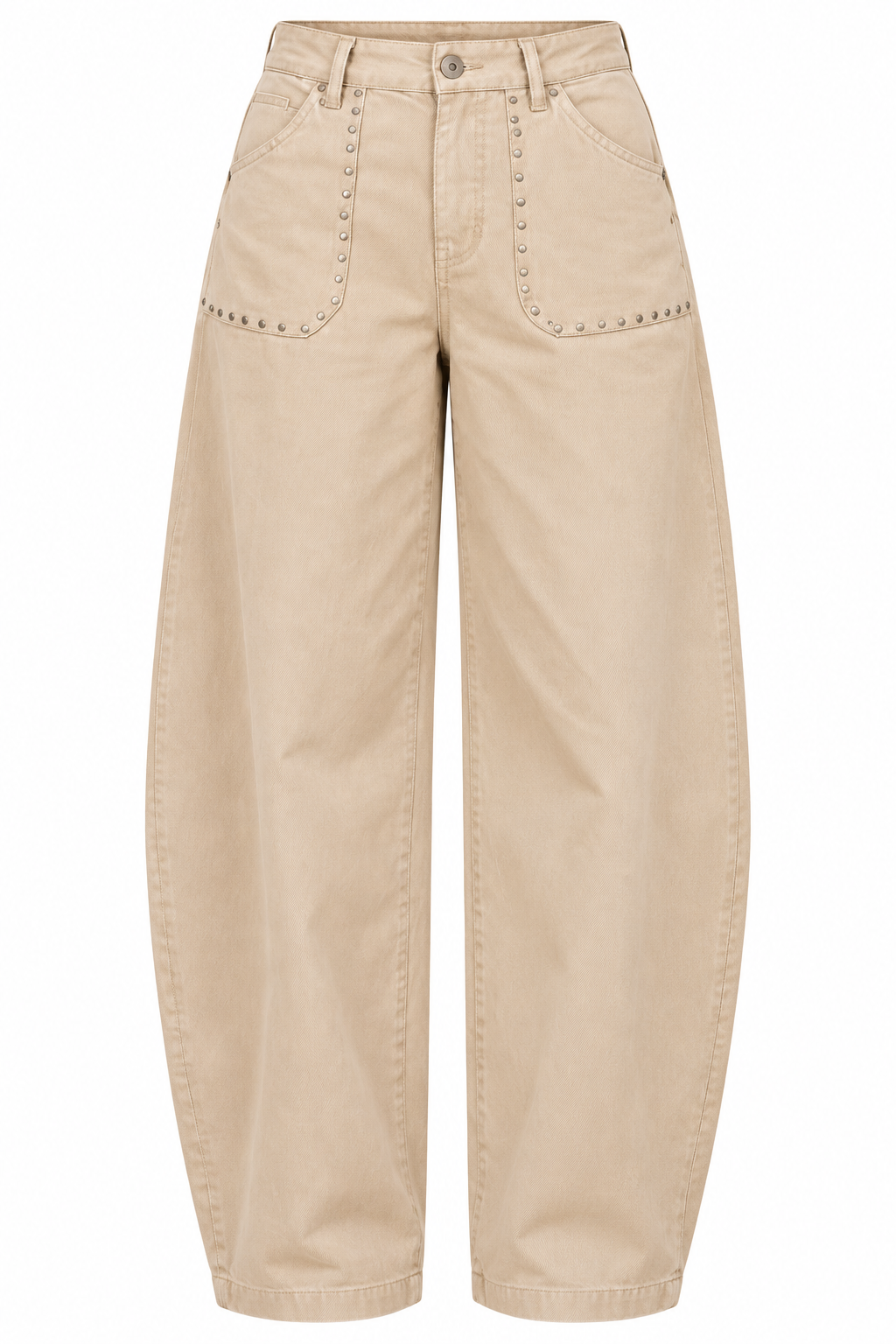 STUDDED BARREL PANT