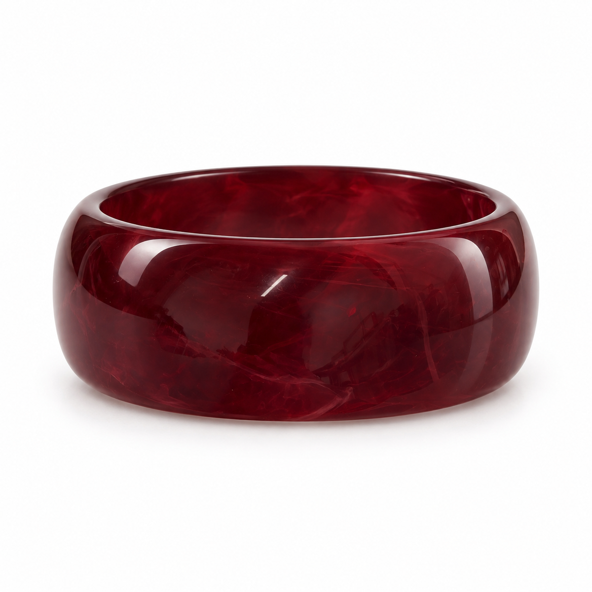 BURGUNDY RESIN BRACELET