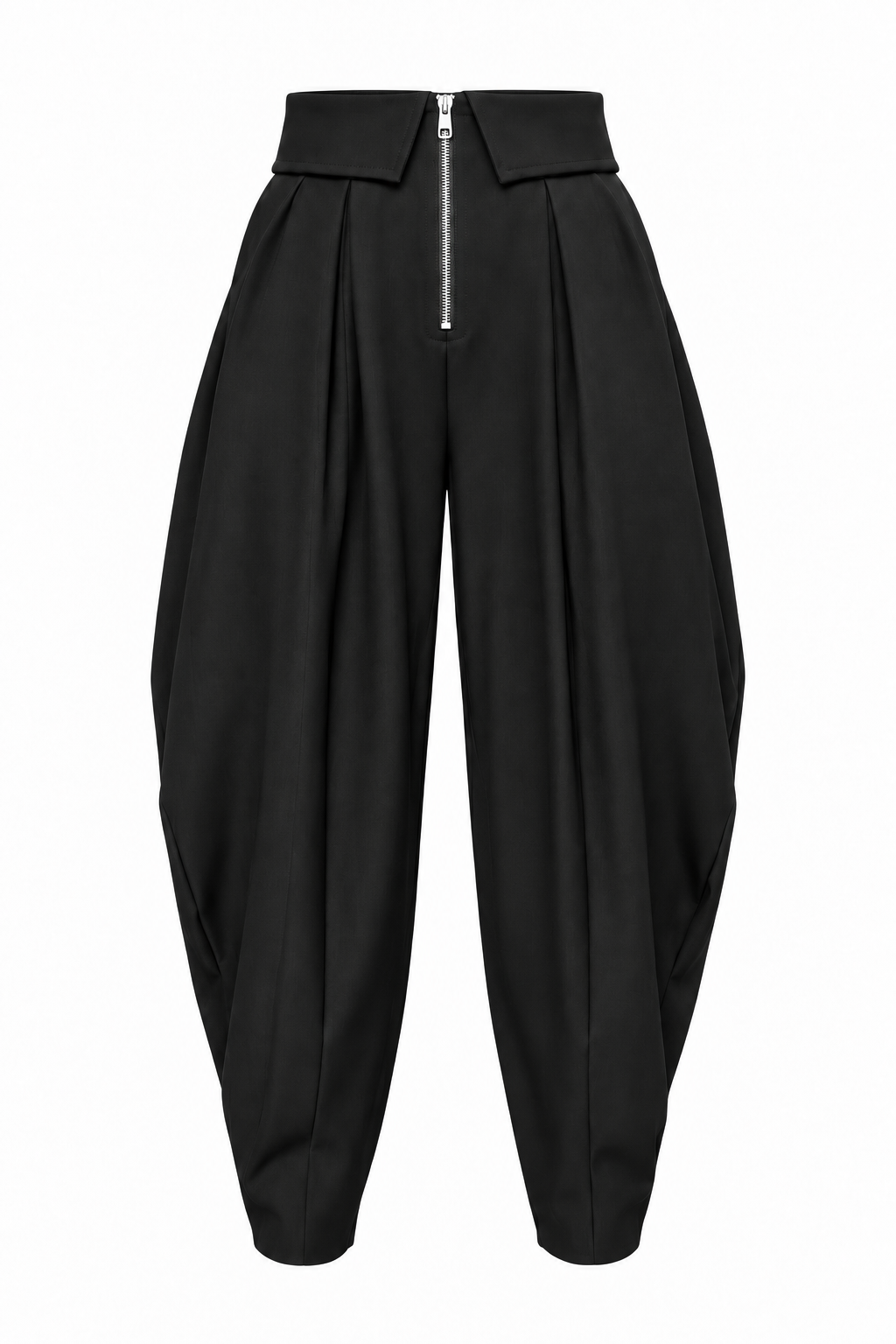 ZIP FRONT BARREL PANT