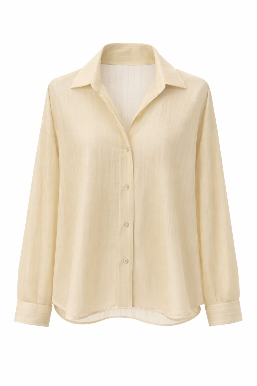 SOFT STRIPE SHEER BLOUSE