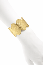 GOLDEN WAVE HAMMERED BRACELET