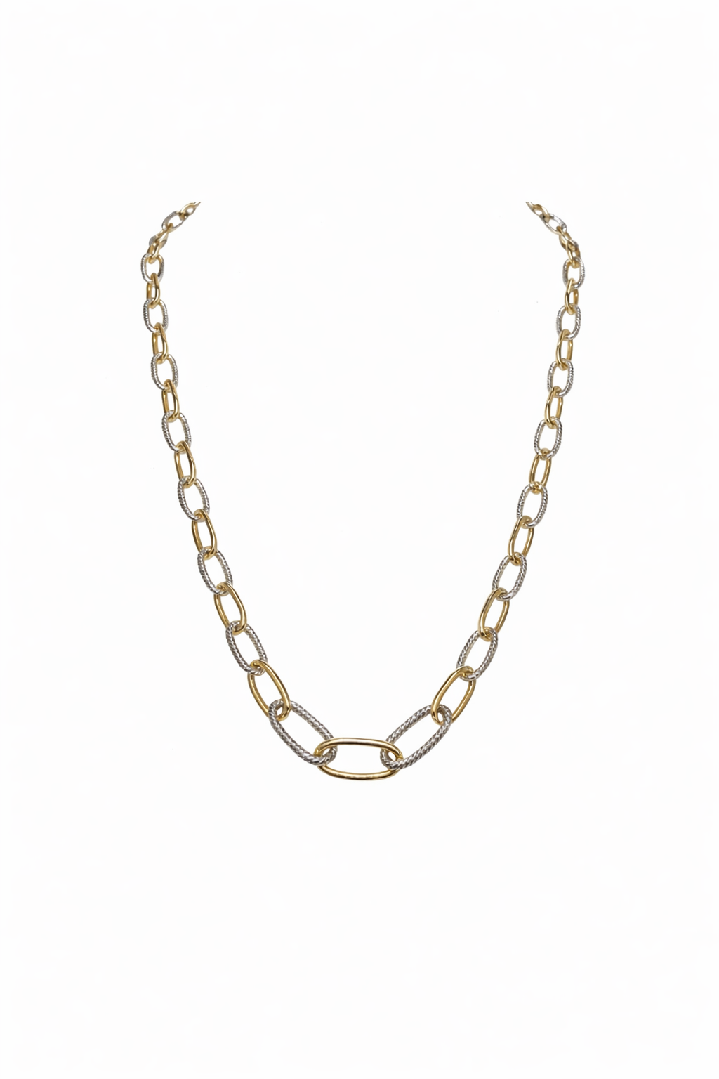 DUAL LINK LONG CHAIN NECKLACE