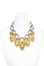 SACRED HEART CHARM STATEMENT NECKLACE