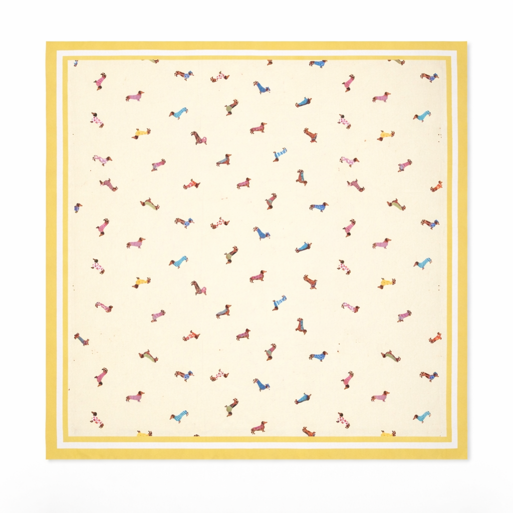 DACHSHUND GARDEN SCARF