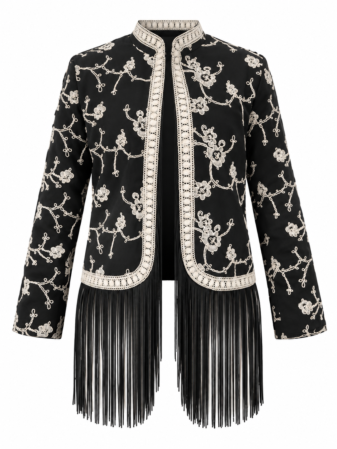 EMBROIDERED FRINGE JACKET
