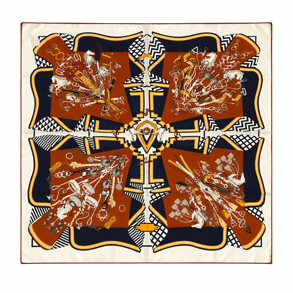 EQUESTRIAN CLASSIC SILK SCARF