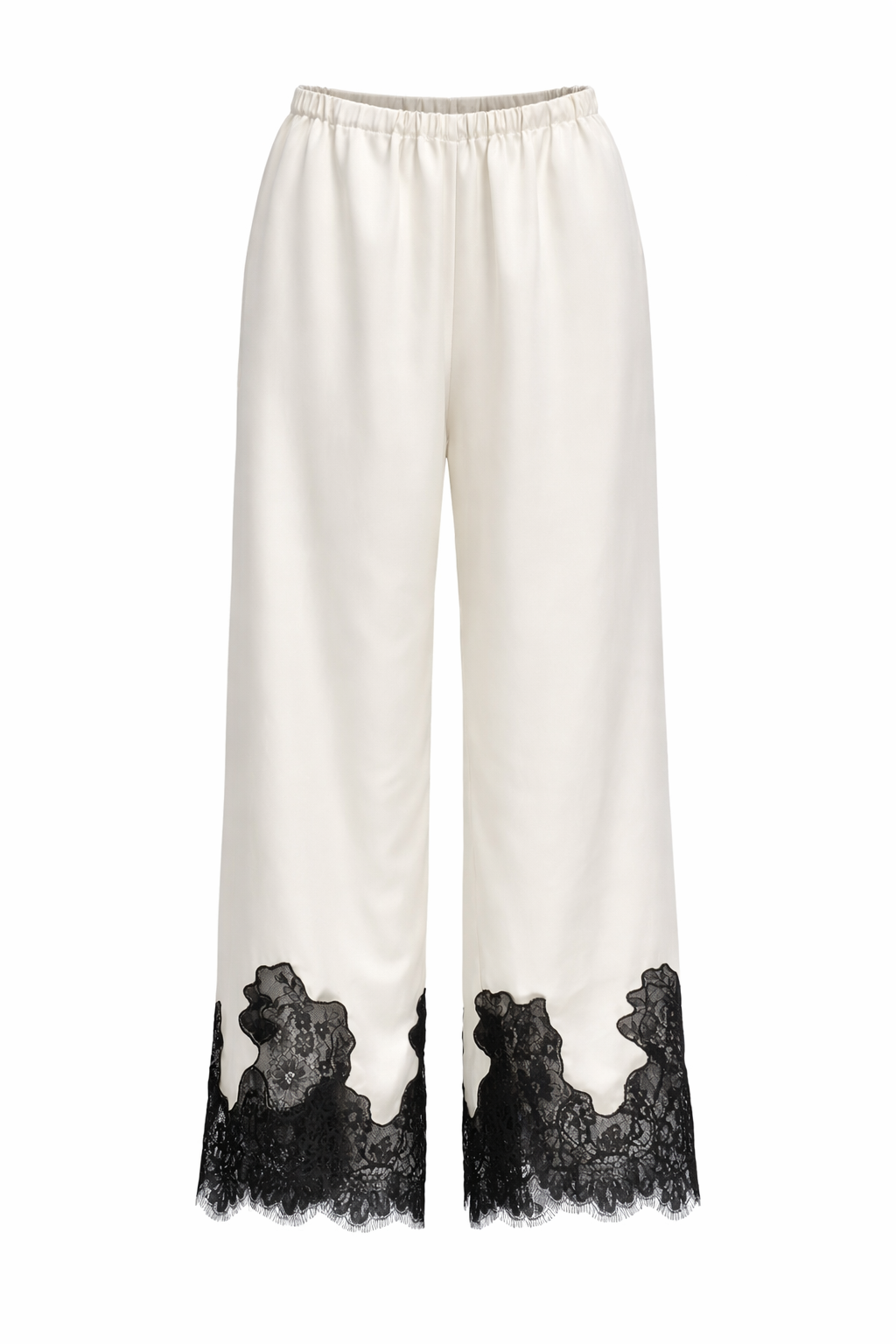 ELEGANT LACE SATIN PANTS
