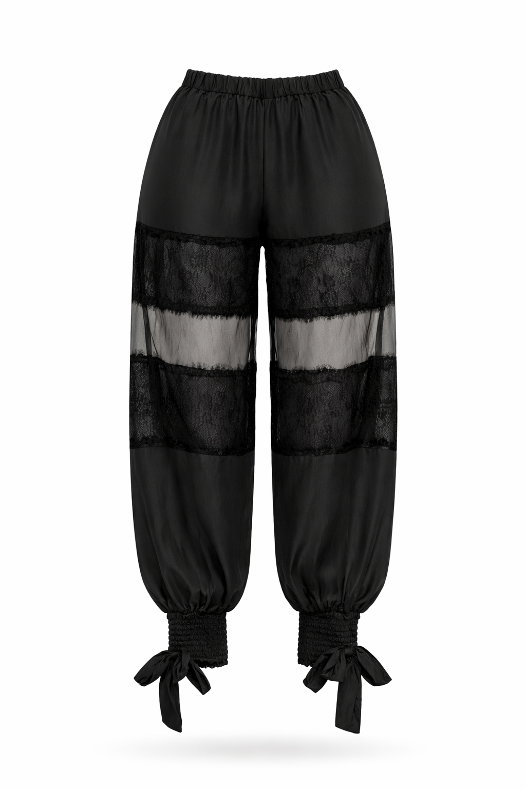 ELEGANT LACE SHEER PANTS