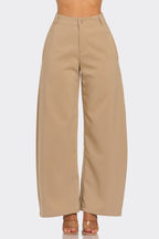 KHAKI BARREL PANT