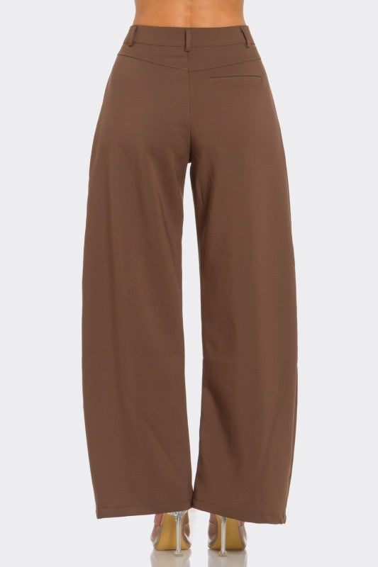 KHAKI BARREL PANT