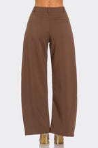 KHAKI BARREL PANT