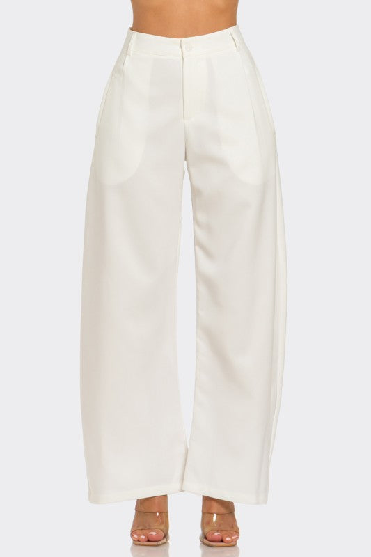 KHAKI BARREL PANT
