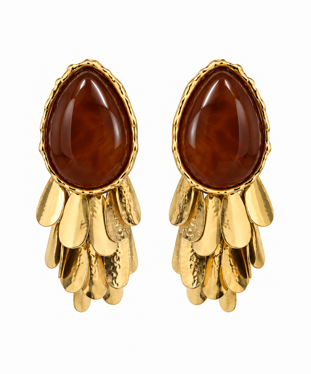 AMBER CASCADE EARRINGS
