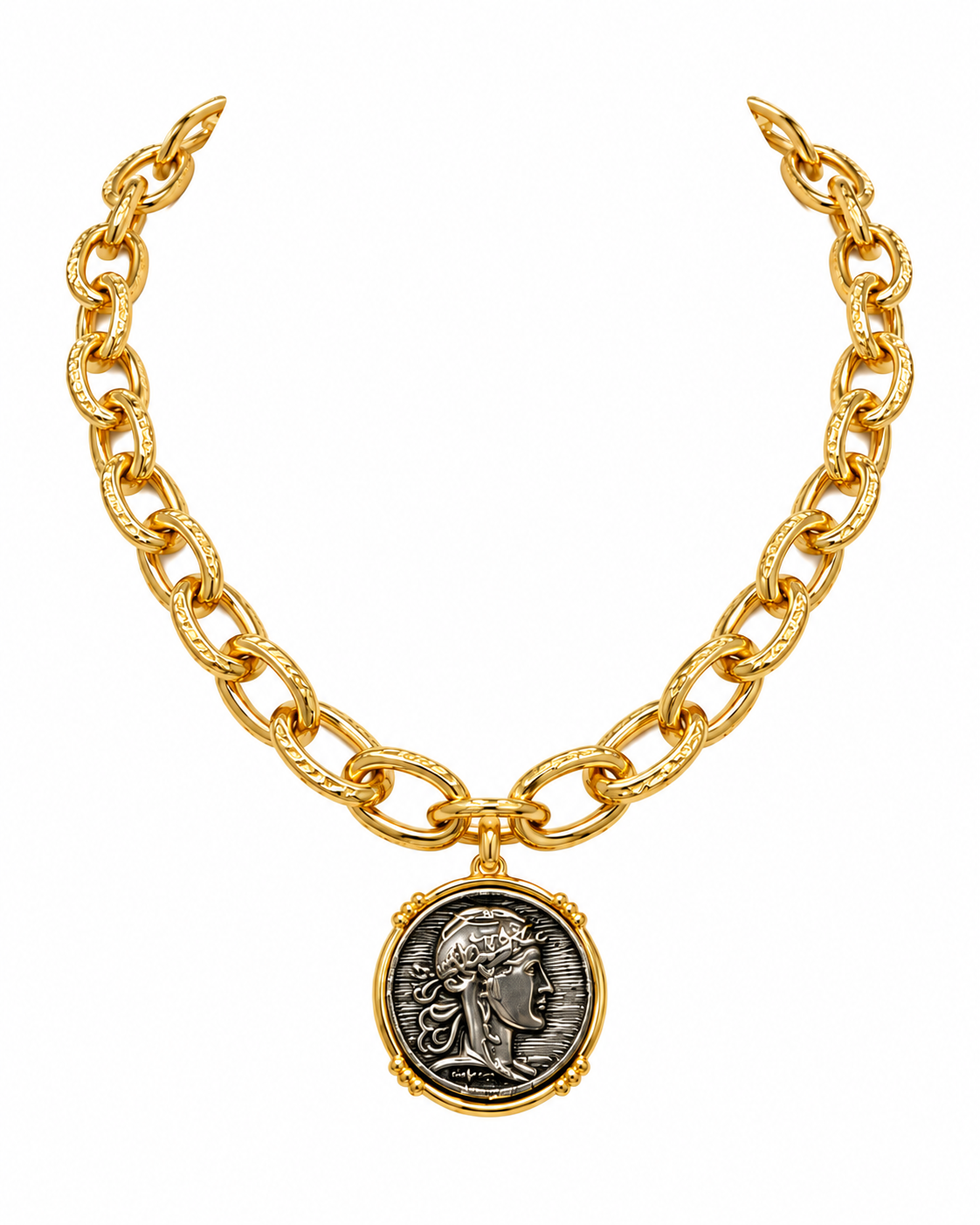 VINTAGE COIN CHAIN NECKLACE