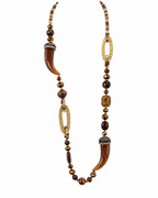LONG HORN STATEMENT NECKLACE