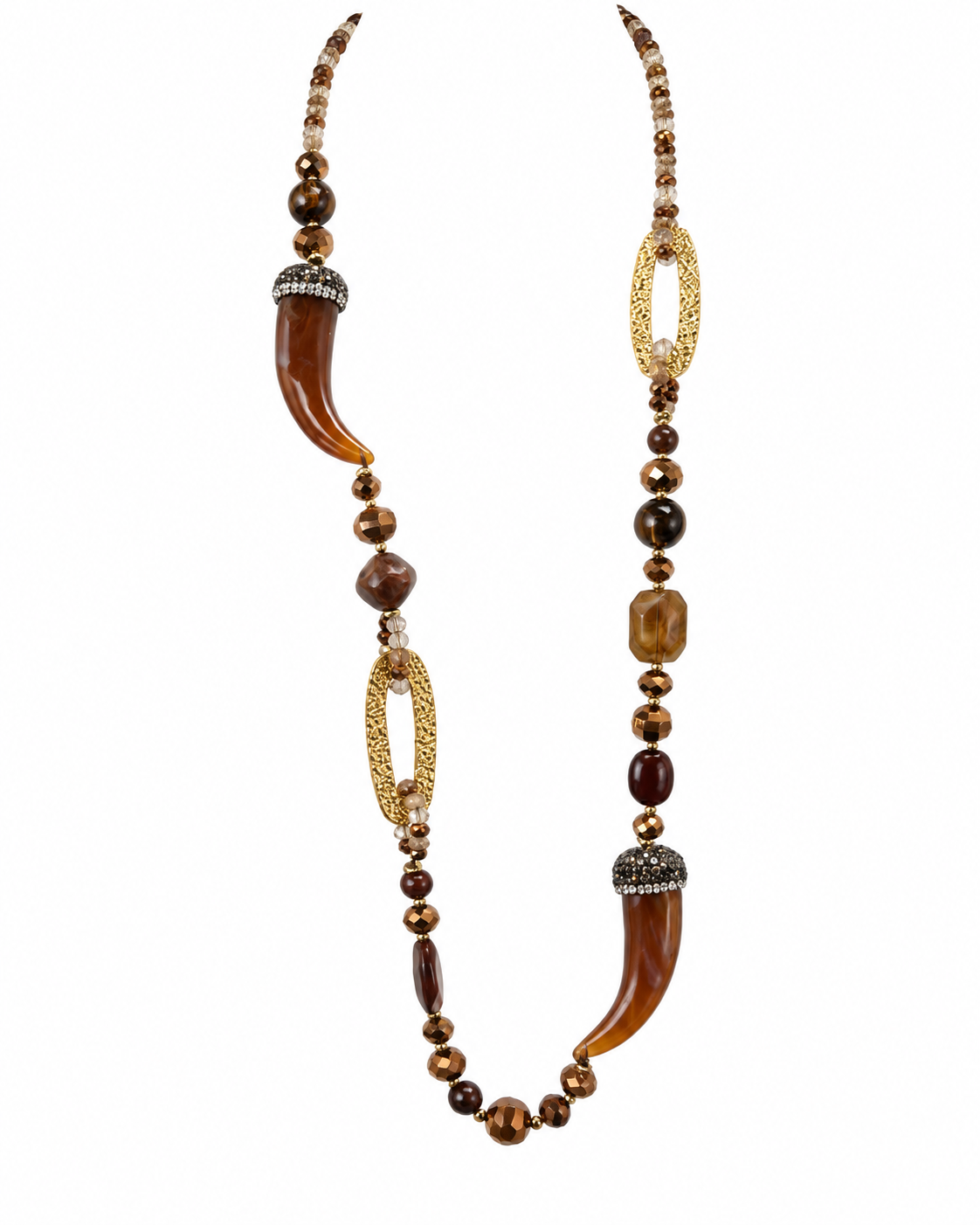 LONG HORN STATEMENT NECKLACE