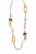 LONG HORN STATEMENT NECKLACE