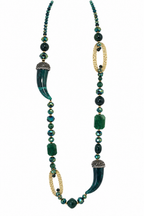 LONG HORN STATEMENT NECKLACE