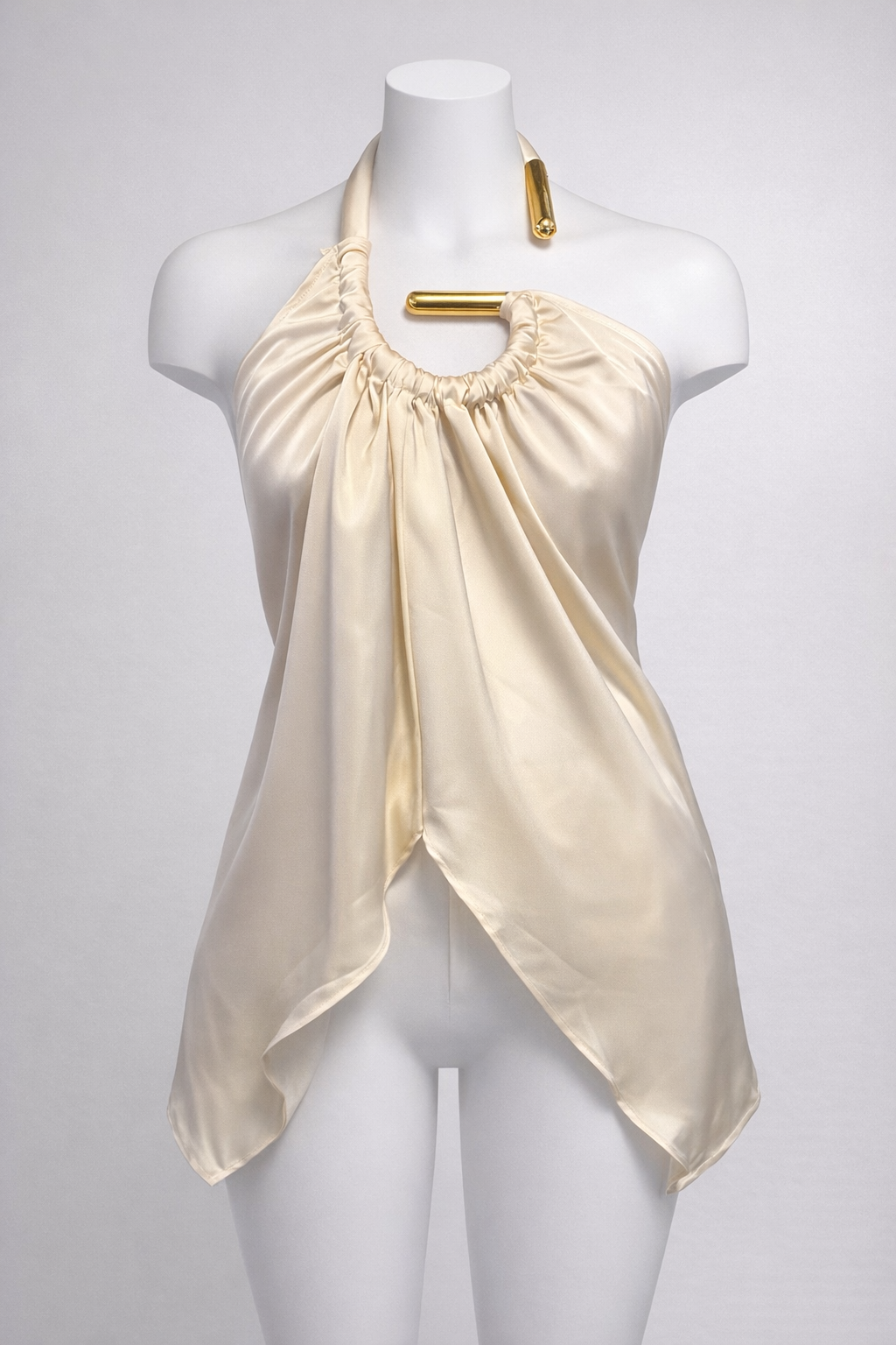 GOLD BAR HALTER TOP
