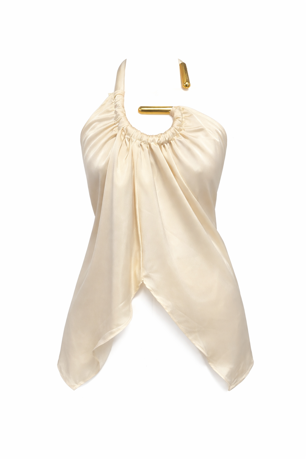 GOLD BAR HALTER TOP