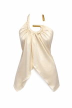 GOLD BAR HALTER TOP