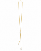 PEARL DROP LARIAT NECKLACE
