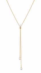 PEARL DROP LARIAT NECKLACE