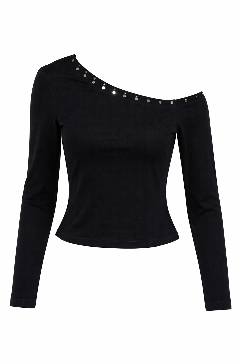 STUDDED OFF SHOULDER TOP
