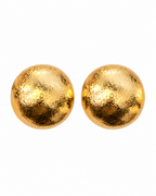 GOLD DOME CLIP-ON EARRINGS